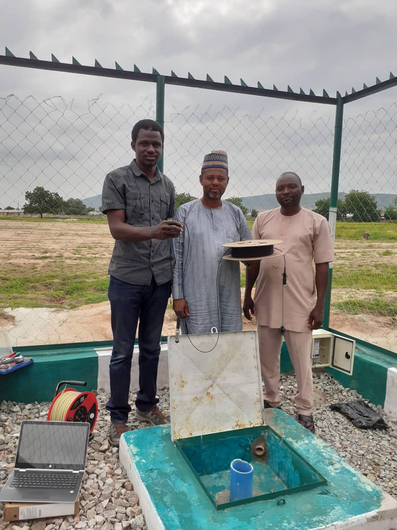Groundwater monitoring borehole at Gombe State University