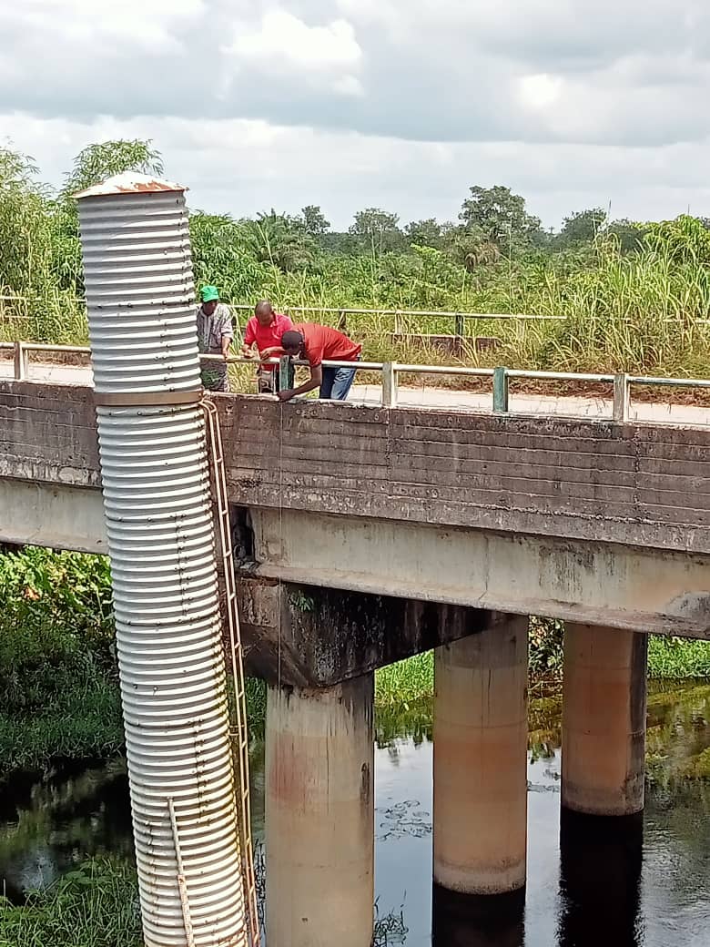 Hydrological monitoring station field work Nigeria