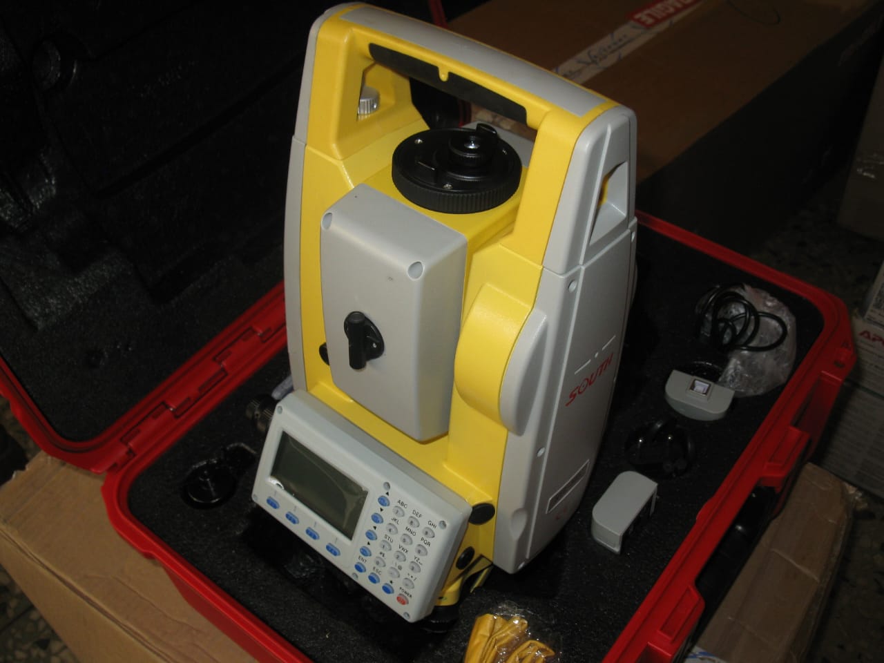 Total station survey training at river basin authority